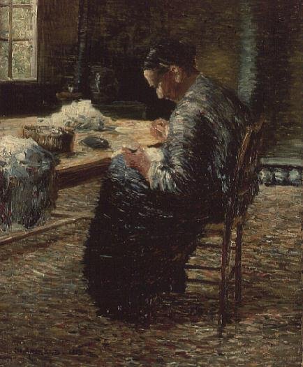 Portrait of the Artist's Mother Sewing, 1885