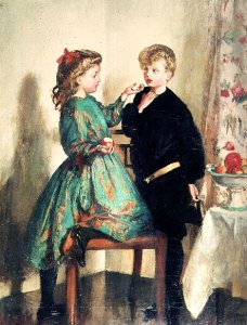 Annotated demonstration, Drawings and a Study of a Girl's Head