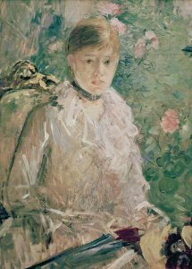 Young Girl Putting on Her Stockings