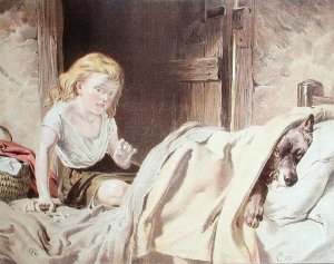 Self portrait in profile