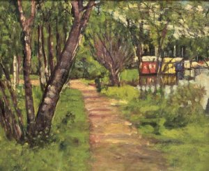 Still Life Bowl of Fruit Melon and Carafe