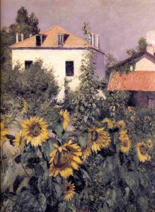 Sunflowers On The Banks Of The Seine