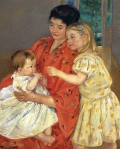 Mother And Two Children