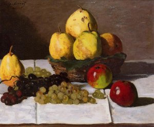 Still Life With Pears And Grapes