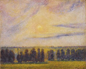 Sunset at Eragny, 1890